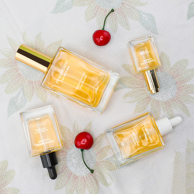 Dropper ορών 15ml 30ml 50ml 100ml τετραγωνική μορφή γυαλιού συσκευασίας πετρελαίου μπουκαλιών