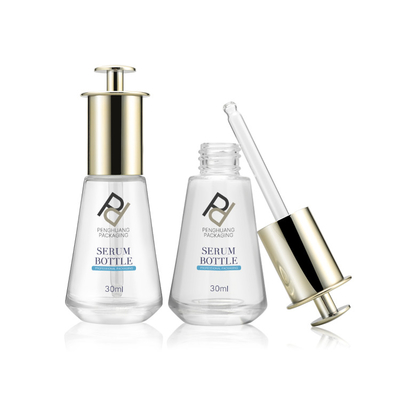 30ml Dropper Τύπου ορών γυαλιού καυτή σφράγιση κωνικών φιαλών μπουκαλιών