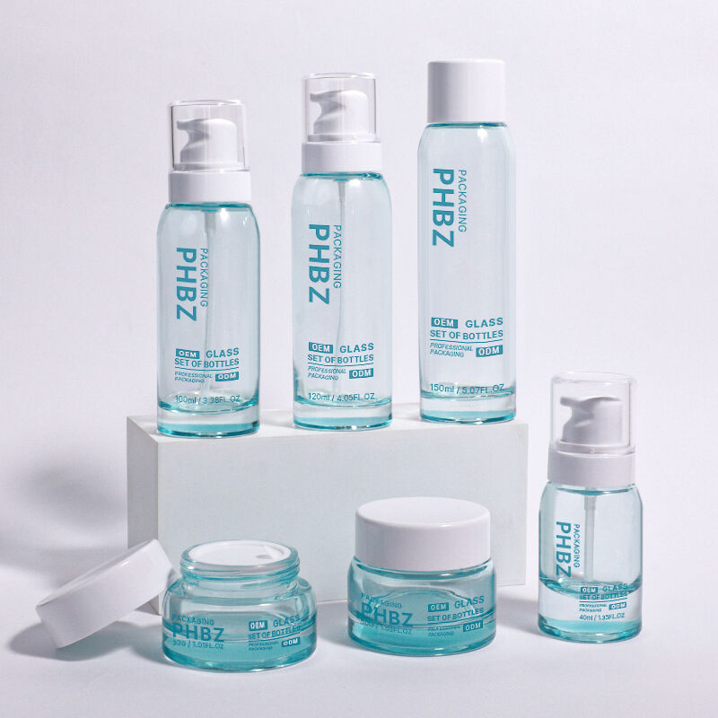 ODM OEM Δέχεται στρογγυλό Φιάλο συσκευασίας πολυτελών καλλυντικών κατάλληλο για υψηλής ποιότητας κρέμες ορούς και άλλα απαραίτητα προϊόντα ομορφιάς