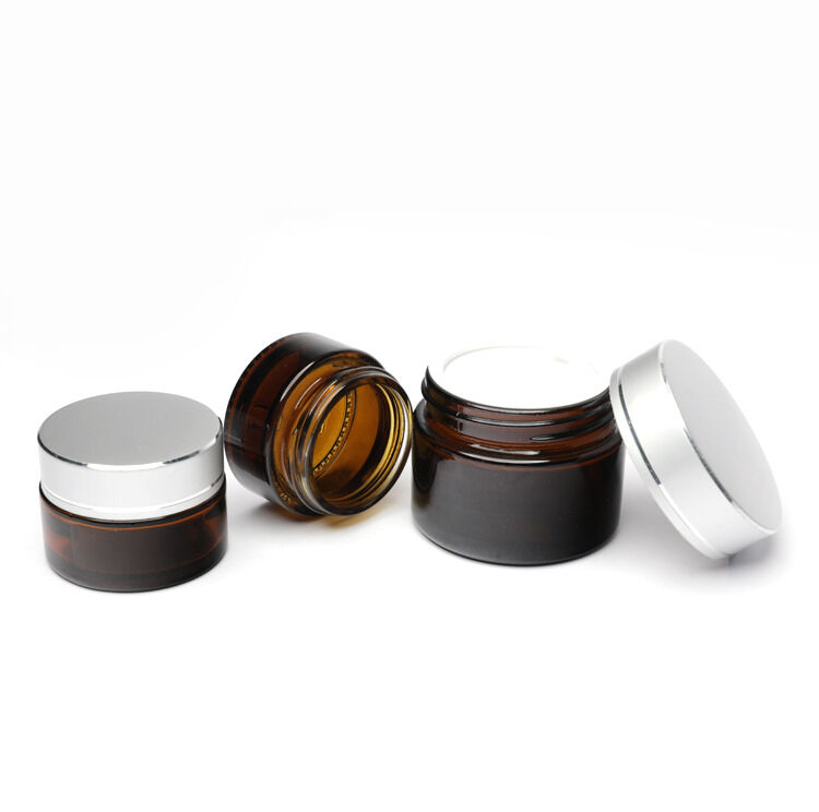 Σετ γυάλινων συσκευασιών καλλυντικών με επιφανειακή επεξεργασία μεταξοτυπίας με προσαρμοσμένο λογότυπο και εξατομίκευση χρώματος