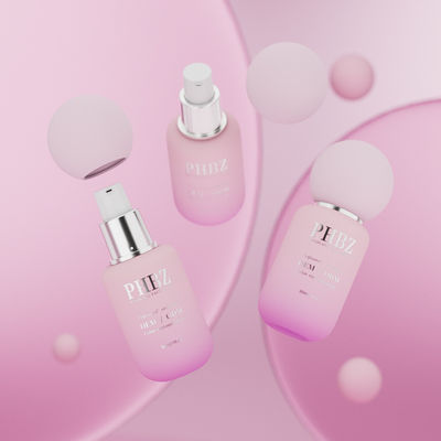 Στρογγυλά μπουκάλια κρέμας κρέμας 30ml Προσαρμοσμένο λογότυπο