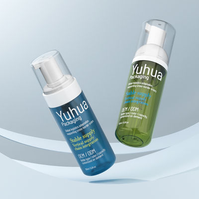 Διαφανές ή προσαρμοσμένο μπουκάλι από αφρό από πλαστικό με κάλυψη αντλίας και εκτύπωση με μεταξένιο οθόνο που προσφέρει ανθεκτική συσκευασία επαναχρησιμοποιήσιμη για υγρά προϊόντα