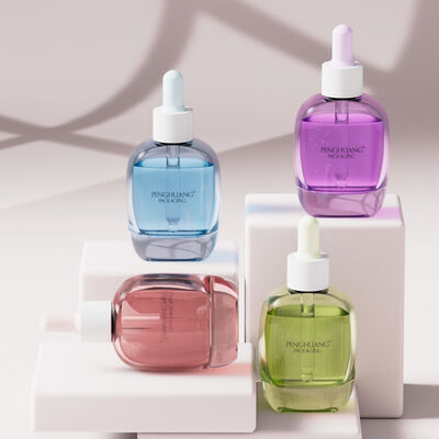 30ml Glass Serum Dropper Φιάλο ελαίου φιάλο ορού με Silk Screen Hot Stamping Ετικέτα ιδανική για αιθέρια έλαια και προϊόντα περιποίησης του δέρματος