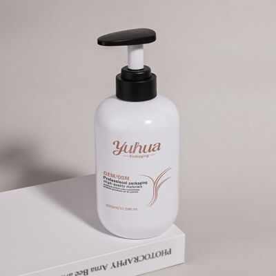 500 ml στρογγυλή μπουκάλι καλλυντικών PET από ανακυκλώσιμο υλικό που υποστηρίζει πρωτοβουλίες βιώσιμης συσκευασίας στα καλλυντικά