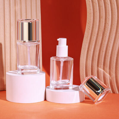 Μπουκάλια υγρού make-up από γυαλί, σετ συσκευασίας καλλυντικών χωρητικότητας 30ml, με δυνατότητα προσαρμοσμένης εκτύπωσης και ανθεκτικό, αεροστεγές, αδιάβροχο σχεδιασμό