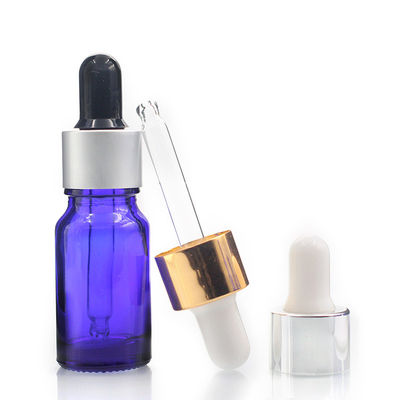 10ml μπλε Dropper γυαλιού μπουκαλιών κενά μπουκάλια με Dropper σιφωνίων τα μπουκάλια γυαλιού