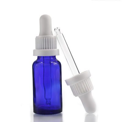 20ml καλλυντικοί Dropper γυαλιού ουσιαστικού πετρελαίου εμπορευματοκιβωτίων μπλε κατασκευαστές μπουκαλιών