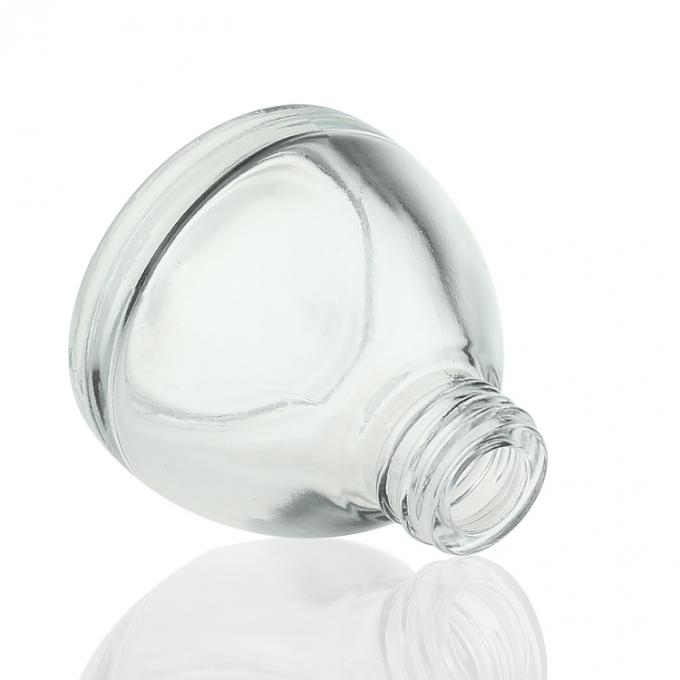 Χαριτωμένο άσπρο σαφές ωοειδές μικρό dropper πολυτέλειας μπουκάλι για το ουσιαστικό πετρέλαιο