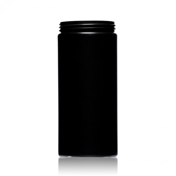 261ml ανακύκλωση των πλαστικών HDPE μαύρων κενών συσκευάζοντας εμπορευματοκιβωτίων βάζων