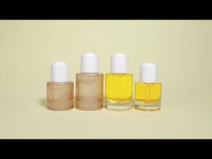 Παγωμένα φιαλίδια σταγονιδίων από διαυγές γυαλί με καπάκι πιπέτας συσκευασία περιέκτη περιποίησης δέρματος φιάλη ορού