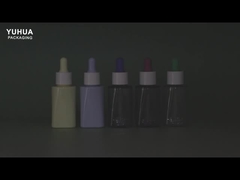 Εκτύπωση λογότυπου 50ml μπουκάλια σταγονίδια ορού PET για αιθέρια έλαια και φροντίδα του δέρματος