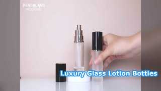 Luxury Glass Lotion Bottles 30ml Pump Συσκευασία