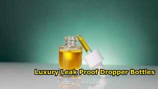 Πολυτελής συσκευασία για μπουκάλια ορού Dropper Proof Leak
